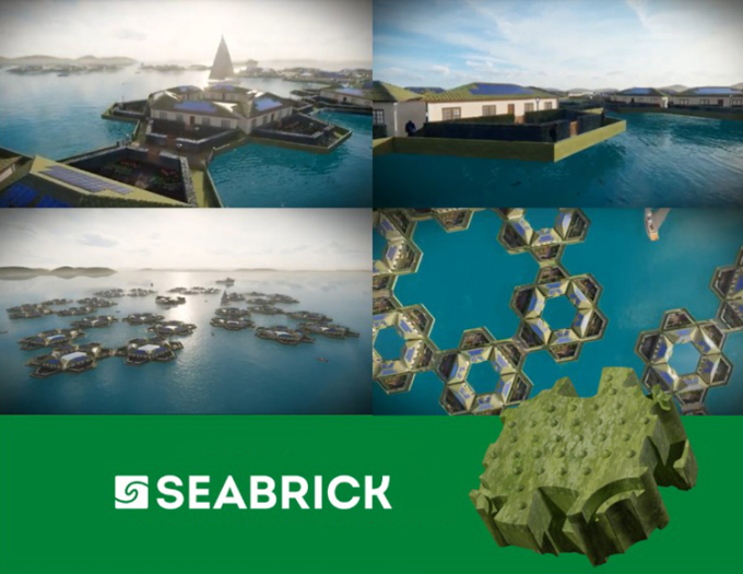 SeaBrick có thể mang đến giải pháp xây dựng mang tính cách mạng trên biển. Ảnh: Seasteading